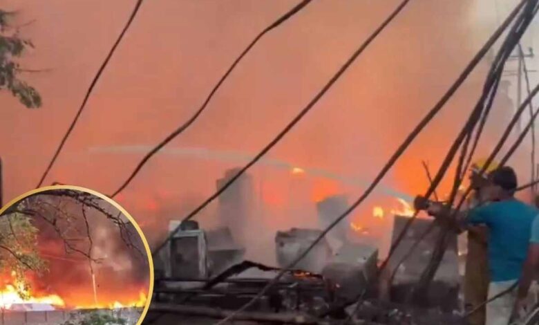 विकास नगर में भीषण आग, 50+ झुग्गियां राख, सिलेंडर ब्लास्ट से मचा हड़कंप विकास-नगर-में-भीषण-आग,-50+-झुग्गियां-राख,-सिलेंडर-ब्लास्ट-से-मचा-हड़कंप