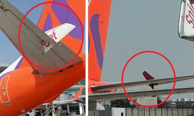 दिल्ली एयरपोर्ट पर टैक्सींग के दौरान दो विमानों में टक्कर, जांच शुरू दिल्ली-एयरपोर्ट-पर-टैक्सींग-के-दौरान-दो-विमानों-में-टक्कर,-जांच-शुरू