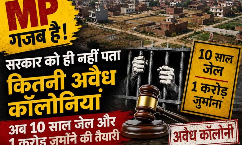 MP गजब है! सरकार को ही नहीं पता कितनी अवैध कॉलोनियां, अब 10 साल जेल और 1 करोड़ जुर्माने की तैयारी mp-गजब-है!-सरकार-को-ही-नहीं-पता-कितनी-अवैध-कॉलोनियां,-अब-10-साल-जेल-और-1-करोड़-जुर्माने-की-तैयारी
