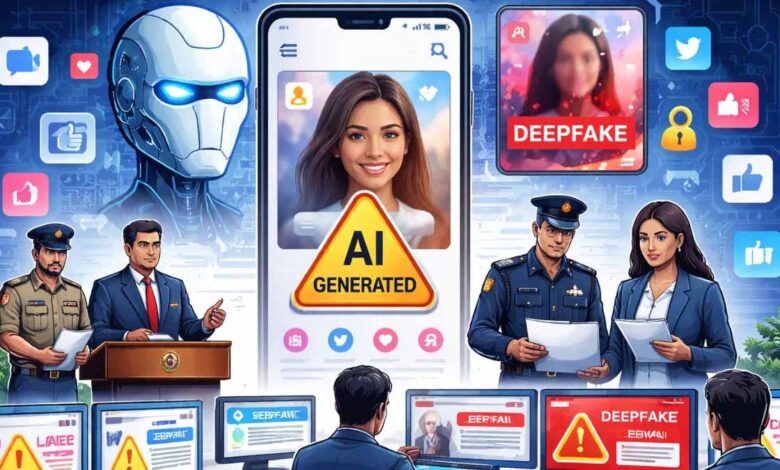 AI डीपफेक पर सरकार सख्त, 2 घंटे में कंटेंट हटाने का नया नियम लागू ai-डीपफेक-पर-सरकार-सख्त,-2-घंटे-में-कंटेंट-हटाने-का-नया-नियम-लागू