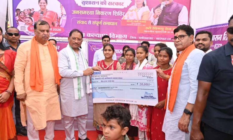 करहीबाजार समाधान शिविर में मुख्यमंत्री ने दी विकास कार्यों की सौगात करहीबाजार-समाधान-शिविर-में-मुख्यमंत्री-ने-दी-विकास-कार्यों-की-सौगात