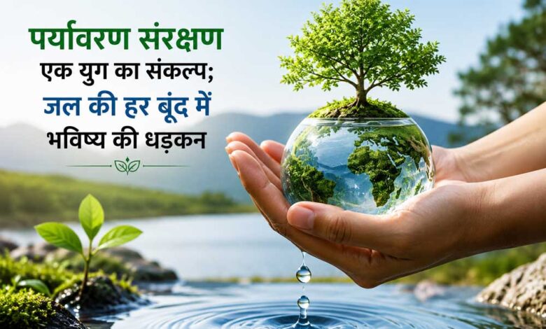 पर्यावरण संरक्षण एक युग का संकल्प; जल की हर बूंद में भविष्य की धड़कन पर्यावरण-संरक्षण-एक-युग-का-संकल्प;-जल-की-हर-बूंद-में-भविष्य-की-धड़कन