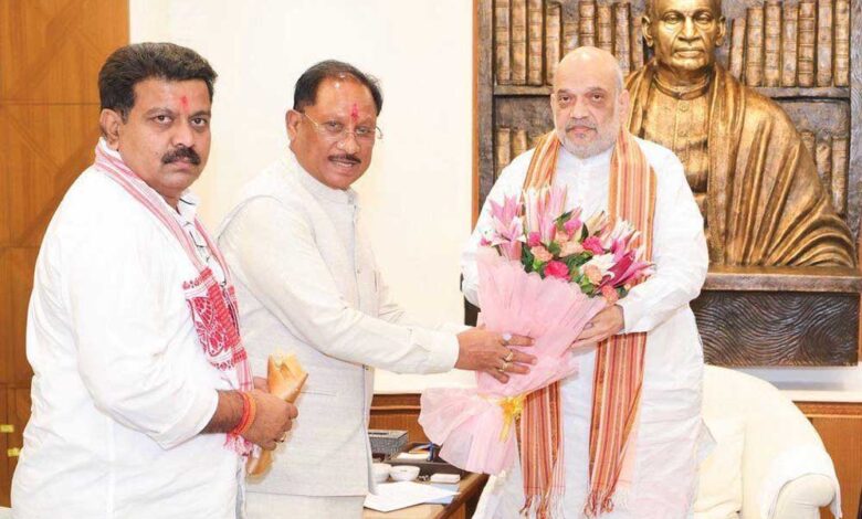 छत्तीसगढ़ में अखिल भारतीय आयुर्वेद संस्थान के स्थापना का प्रस्ताव, अमित शाह से मिले मुख्यमंत्री विष्णुदेव छत्तीसगढ़-में-अखिल-भारतीय-आयुर्वेद-संस्थान-के-स्थापना-का-प्रस्ताव,-अमित-शाह-से-मिले-मुख्यमंत्री-विष्णुदेव